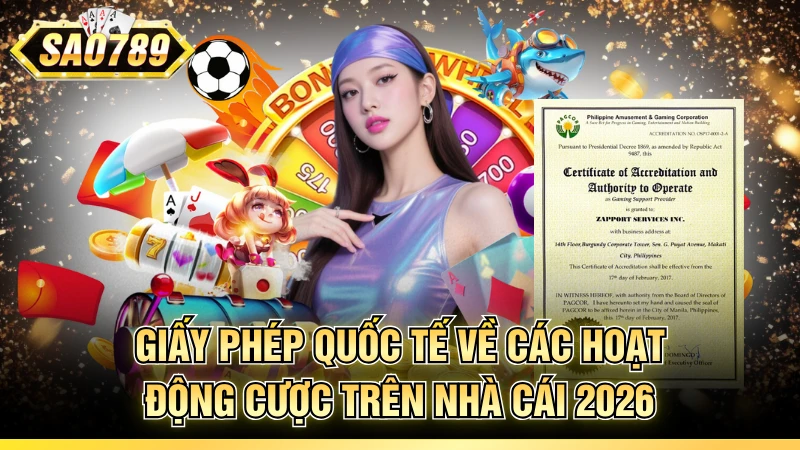 Giấy phép quốc tế về các hoạt động cược trên nhà cái 2026