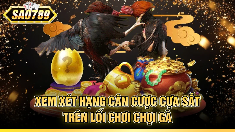 Xem xét hạng cân cược cựa sắt trên lối chơi chọi gà